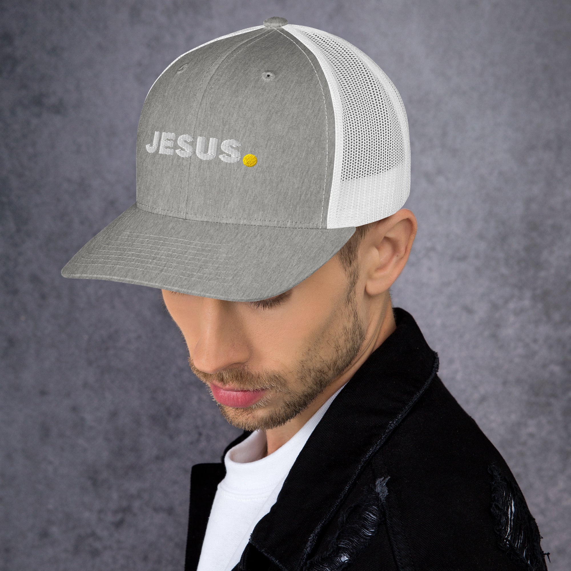 #Color_Heather Gray/White Mesh