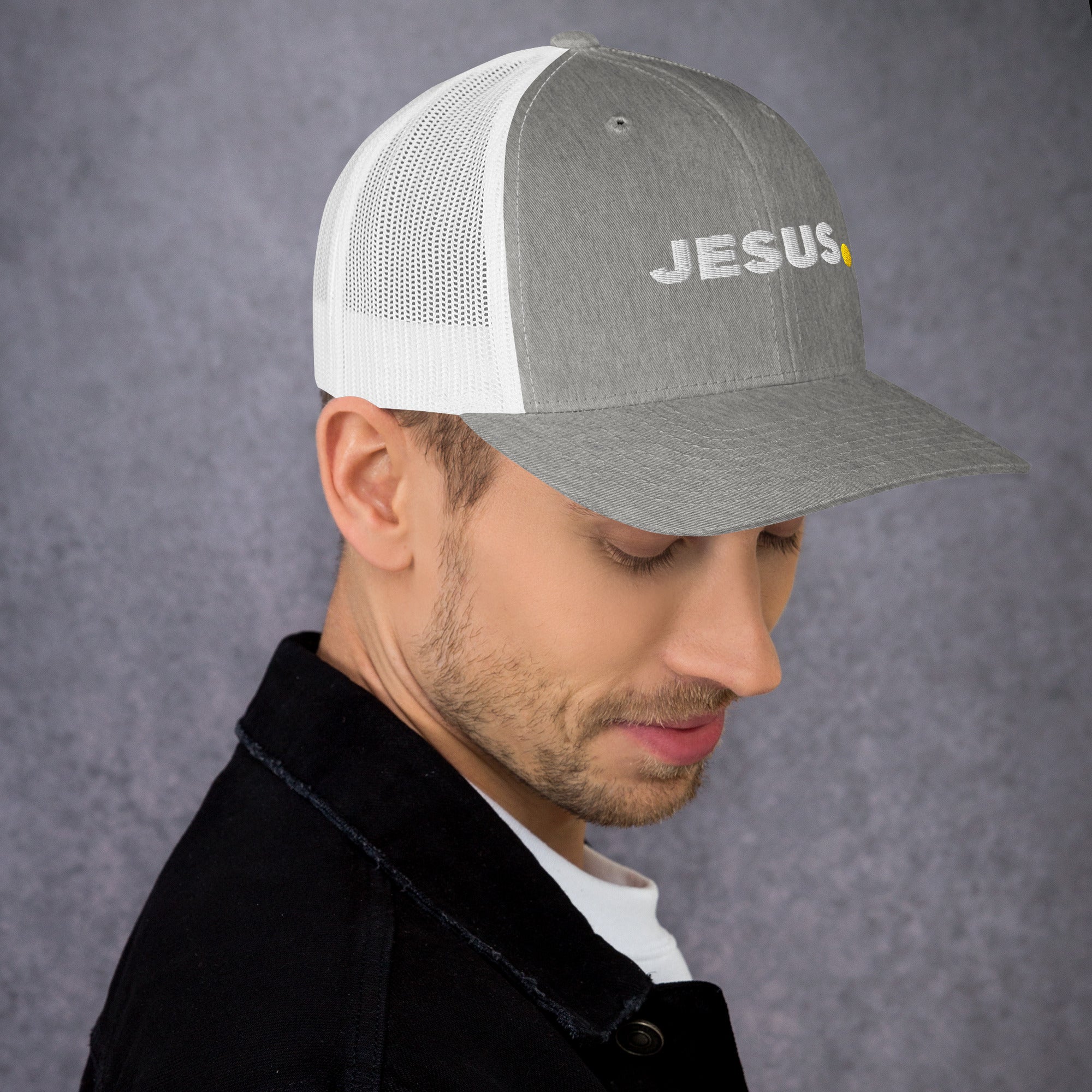 #Color_Heather Gray/White Mesh