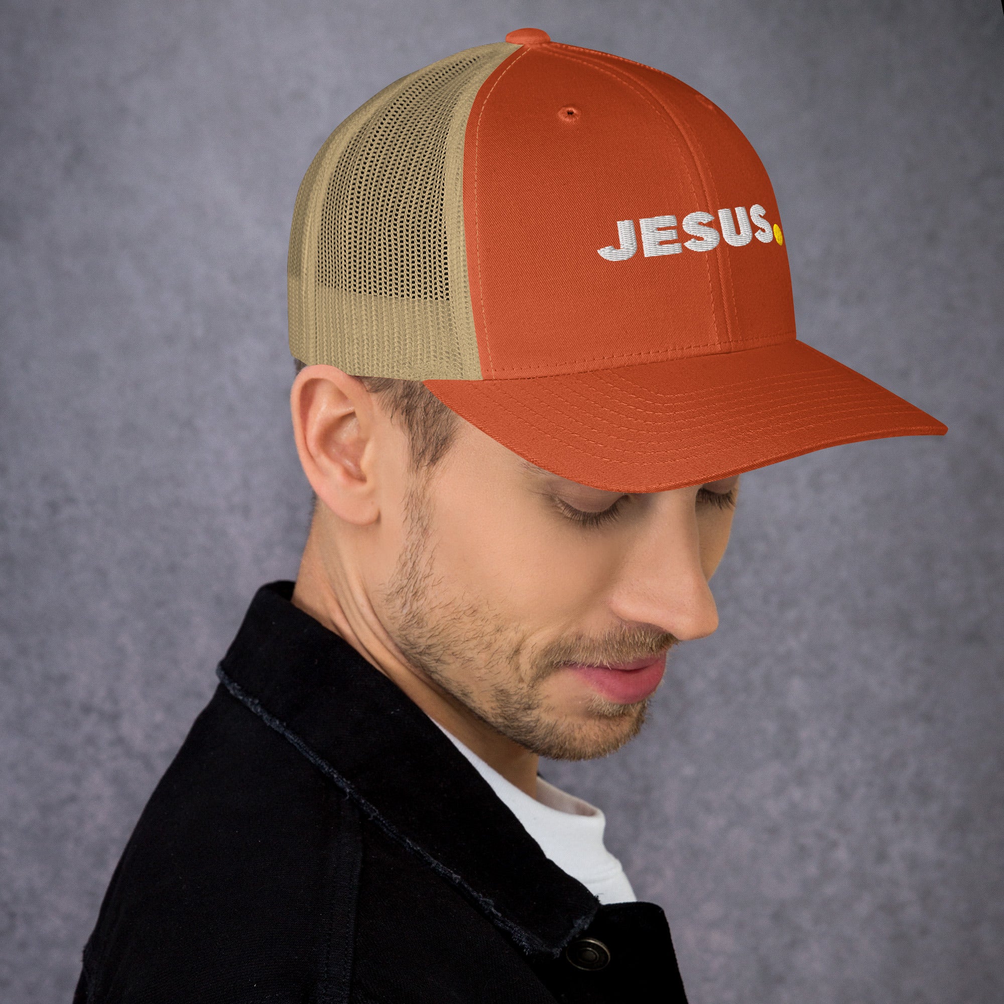 #Color_Rustic Orange/Khaki Mesh
