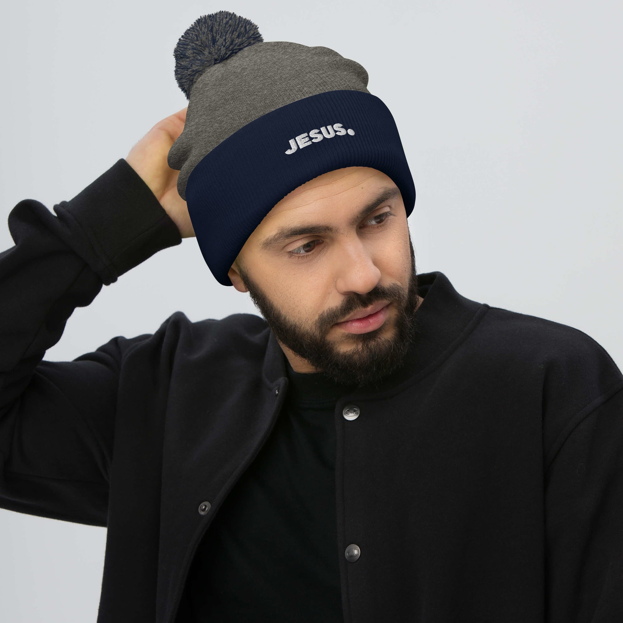 #Color_Navy/Dark Heather Grey