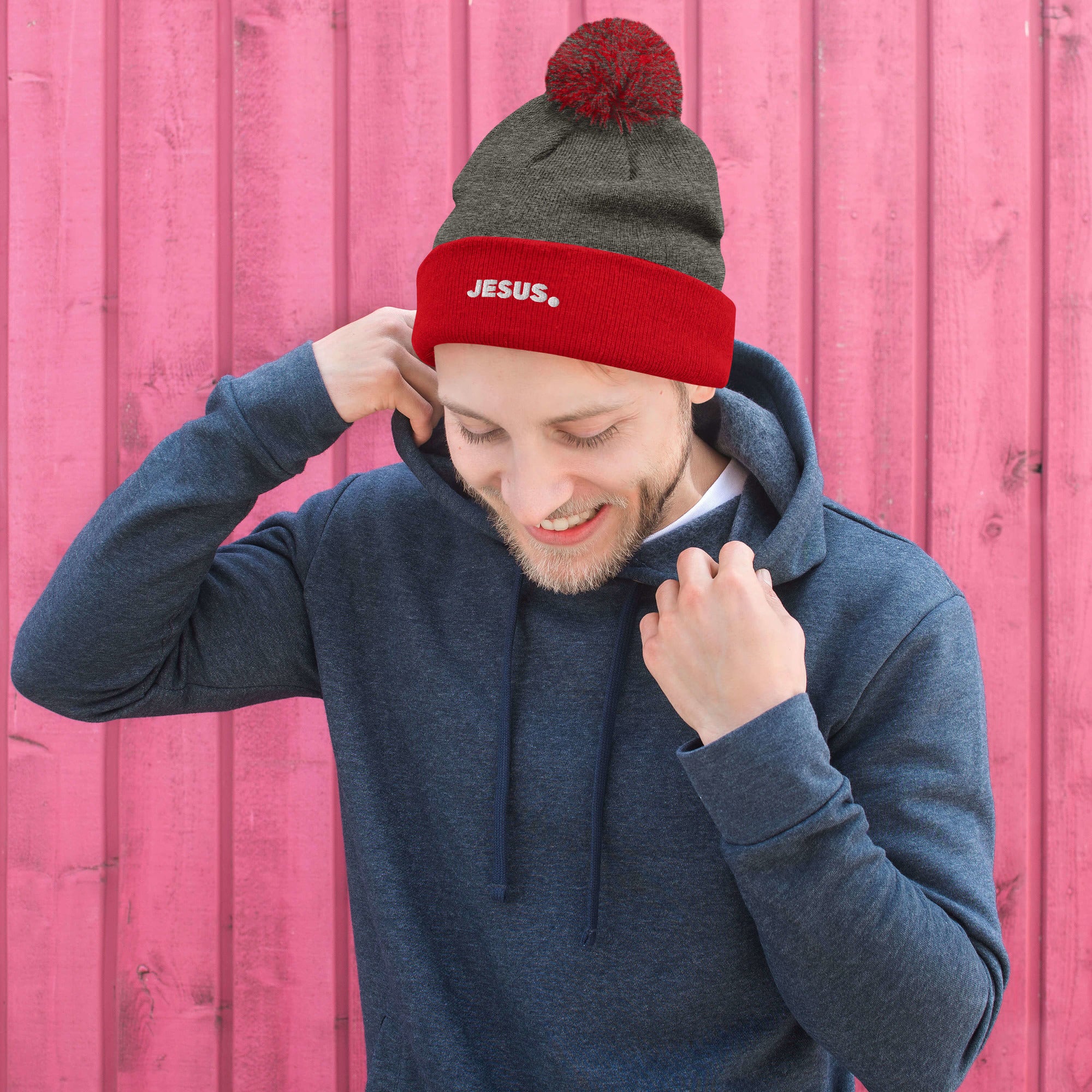 #Color_Red/Dark Heather Grey